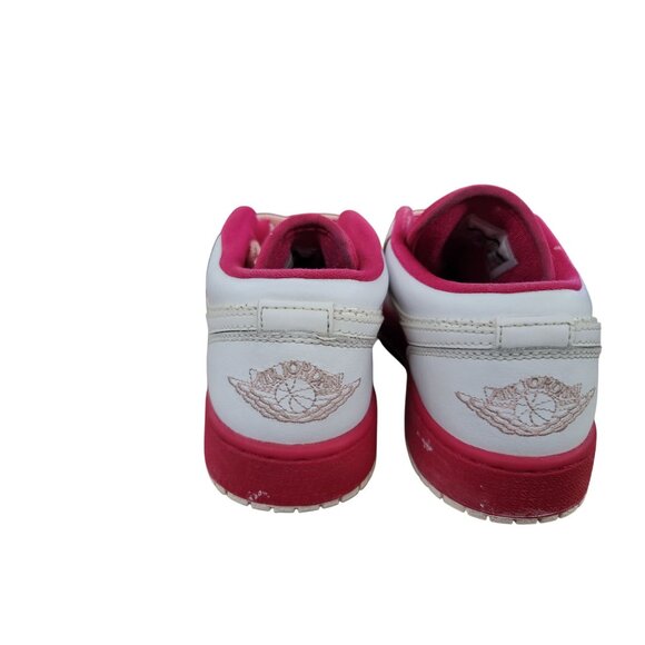 Nike Air Jordan 1 Low White/Pink Sneakers Size 5Y Youth - Picture 5 of 7